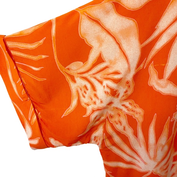 Natori Orange Floral Tunic - Picture 4 of 10